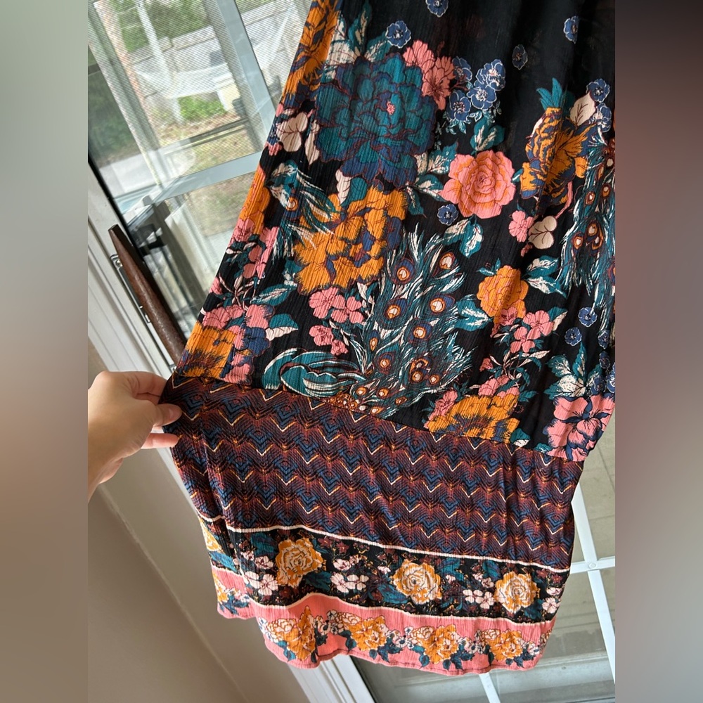 Free people Bali birds of paradise black jumpsuit - Picture 6 of 16